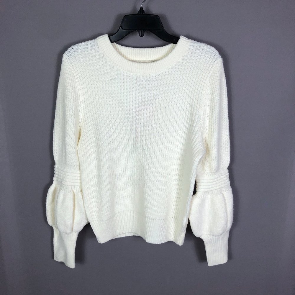 Chelsea & Violet Ivory White Knit Sweater Size Medium